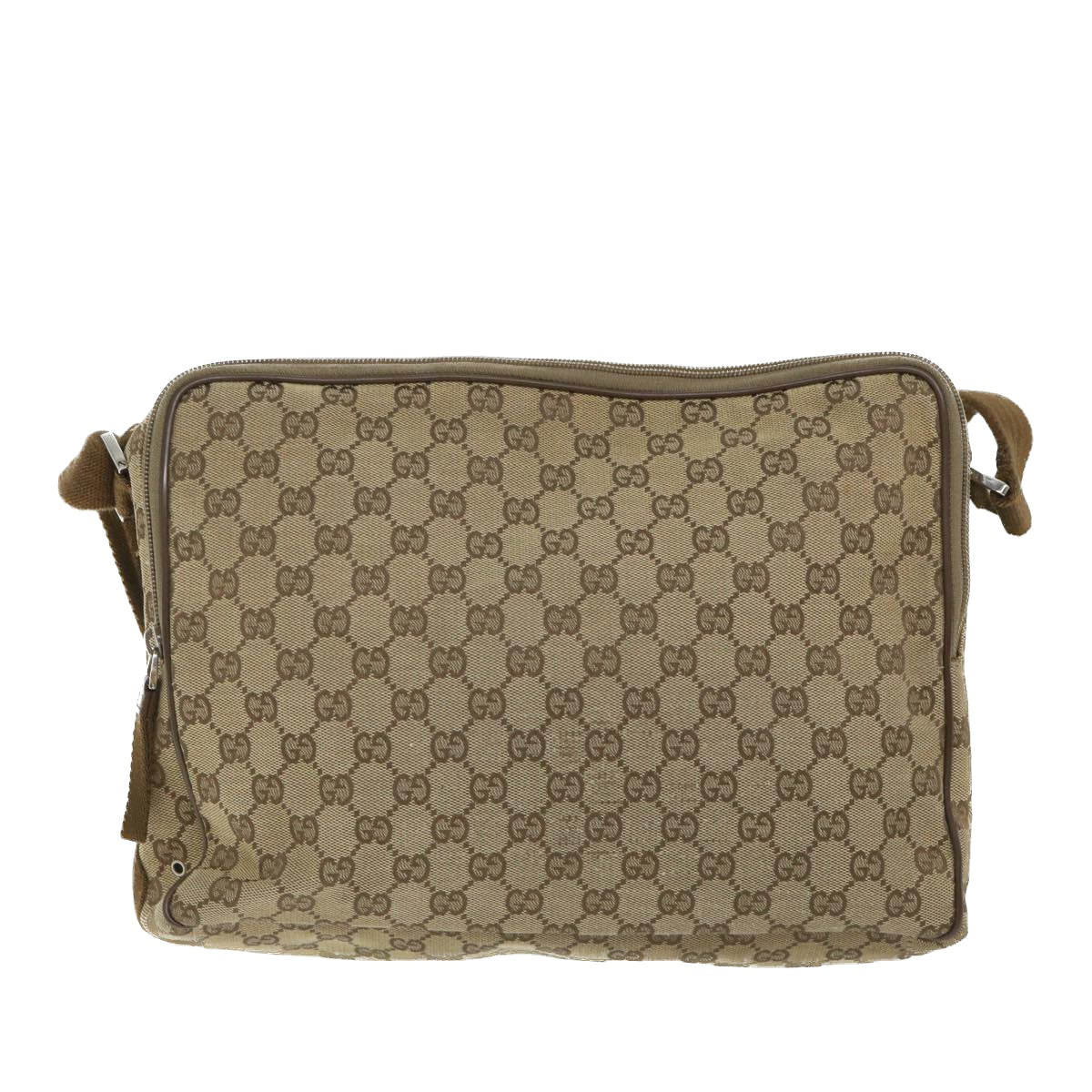 GUCCI GG Canvas Shoulder Bag Beige 90474 213532 ac2380