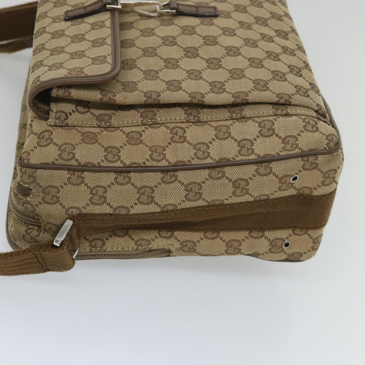 GUCCI GG Canvas Shoulder Bag Beige 90474 213532 ac2380