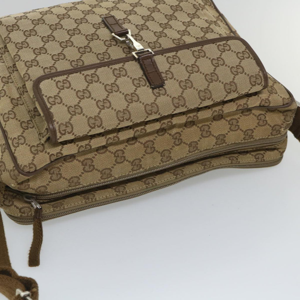 GUCCI GG Canvas Shoulder Bag Beige 90474 213532 ac2380
