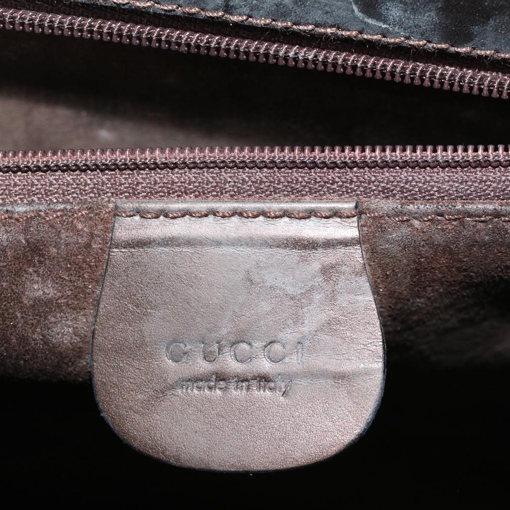 GUCCI Hand Bag Leather 2way Brown 001 2058 1853 6 ac2382