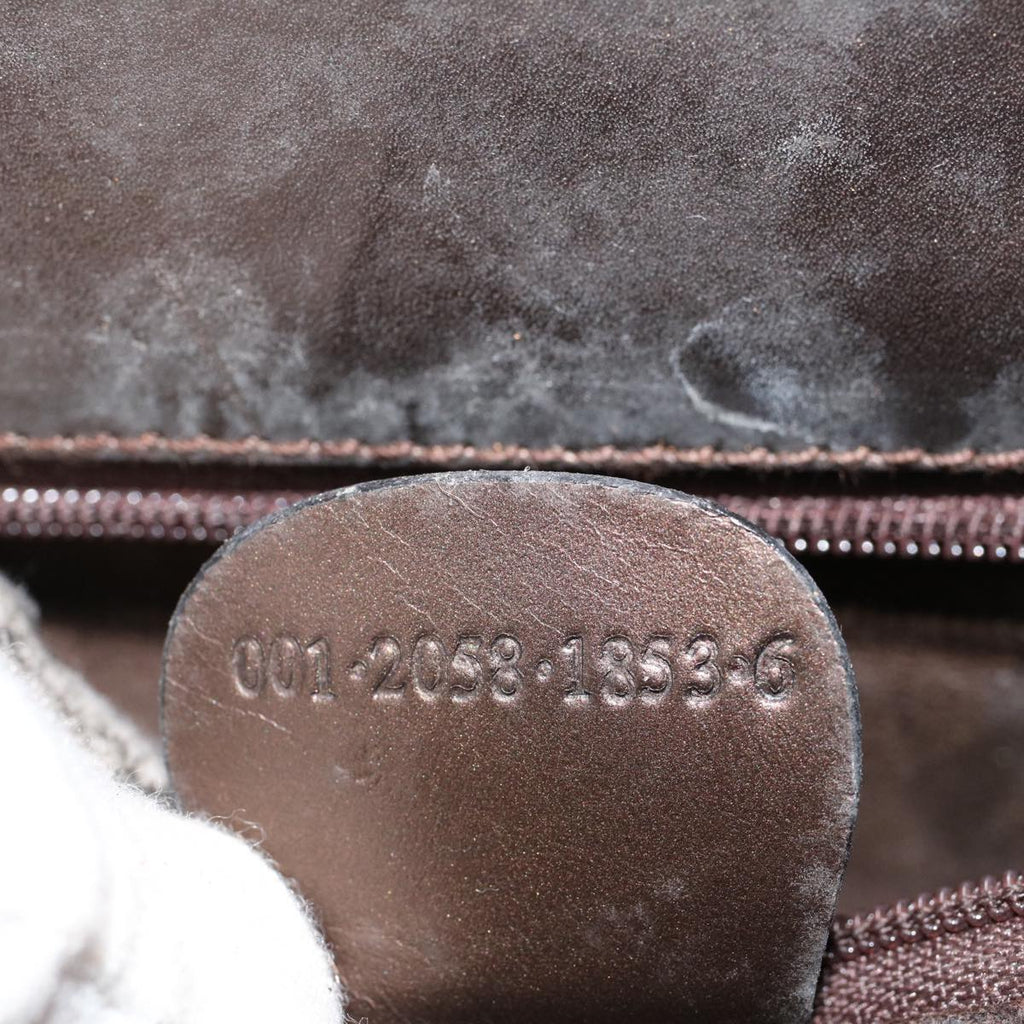 GUCCI Hand Bag Leather 2way Brown 001 2058 1853 6 ac2382