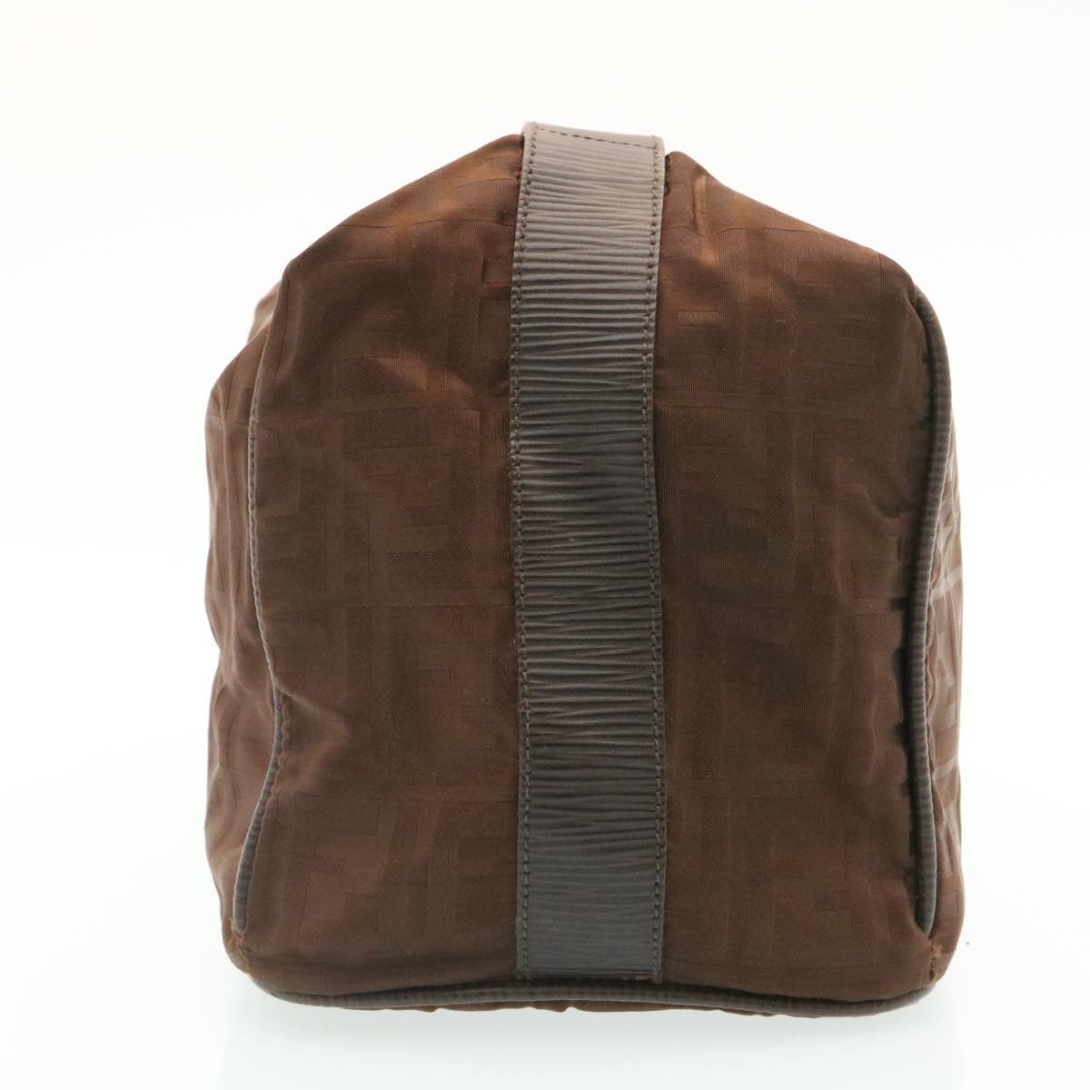 FENDI Zucca Canvas Pouch Pouch Brown Black ac241