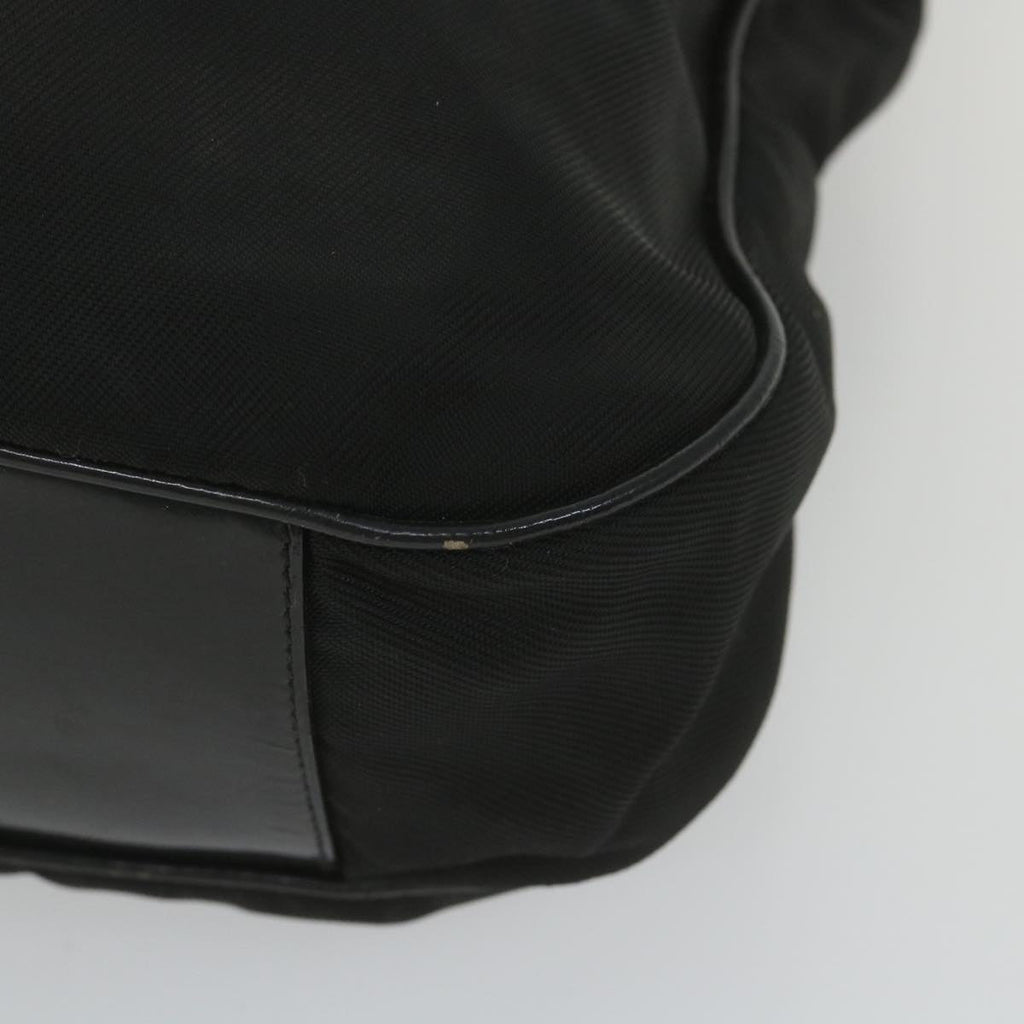GUCCI Bamboo Shoulder Bag Nylon 2way Black ac2467