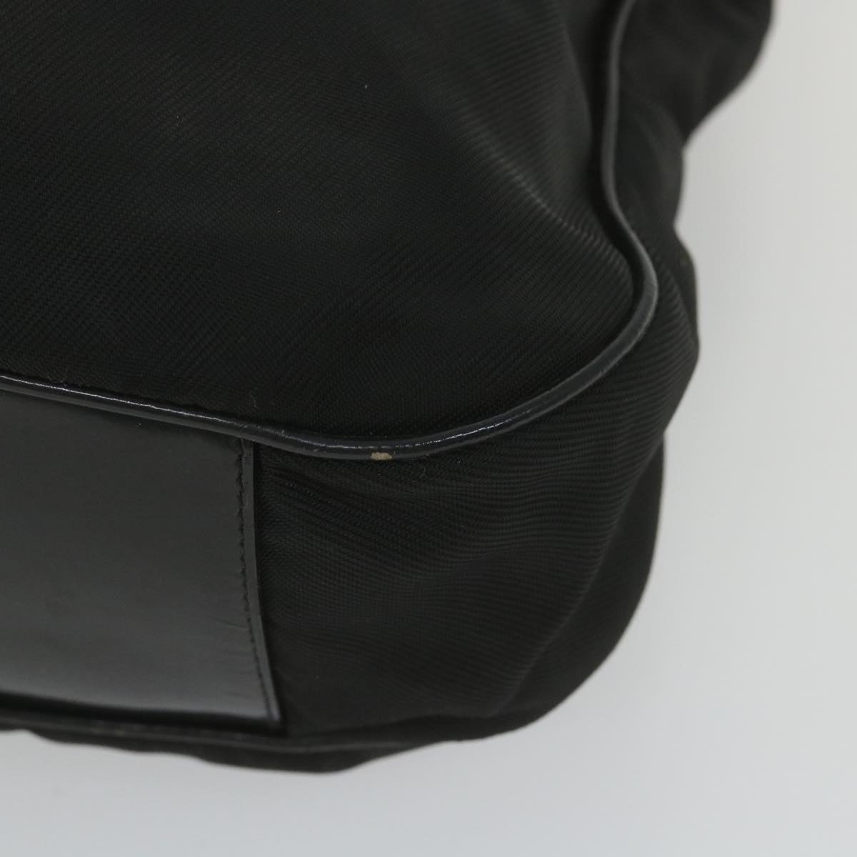 GUCCI Bamboo Shoulder Bag Nylon 2way Black ac2467