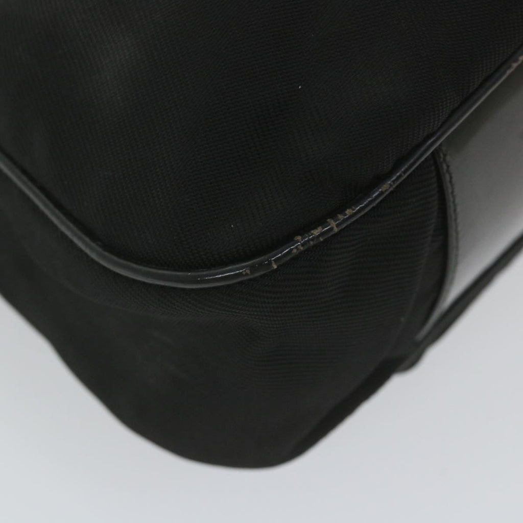 GUCCI Bamboo Shoulder Bag Nylon 2way Black ac2467