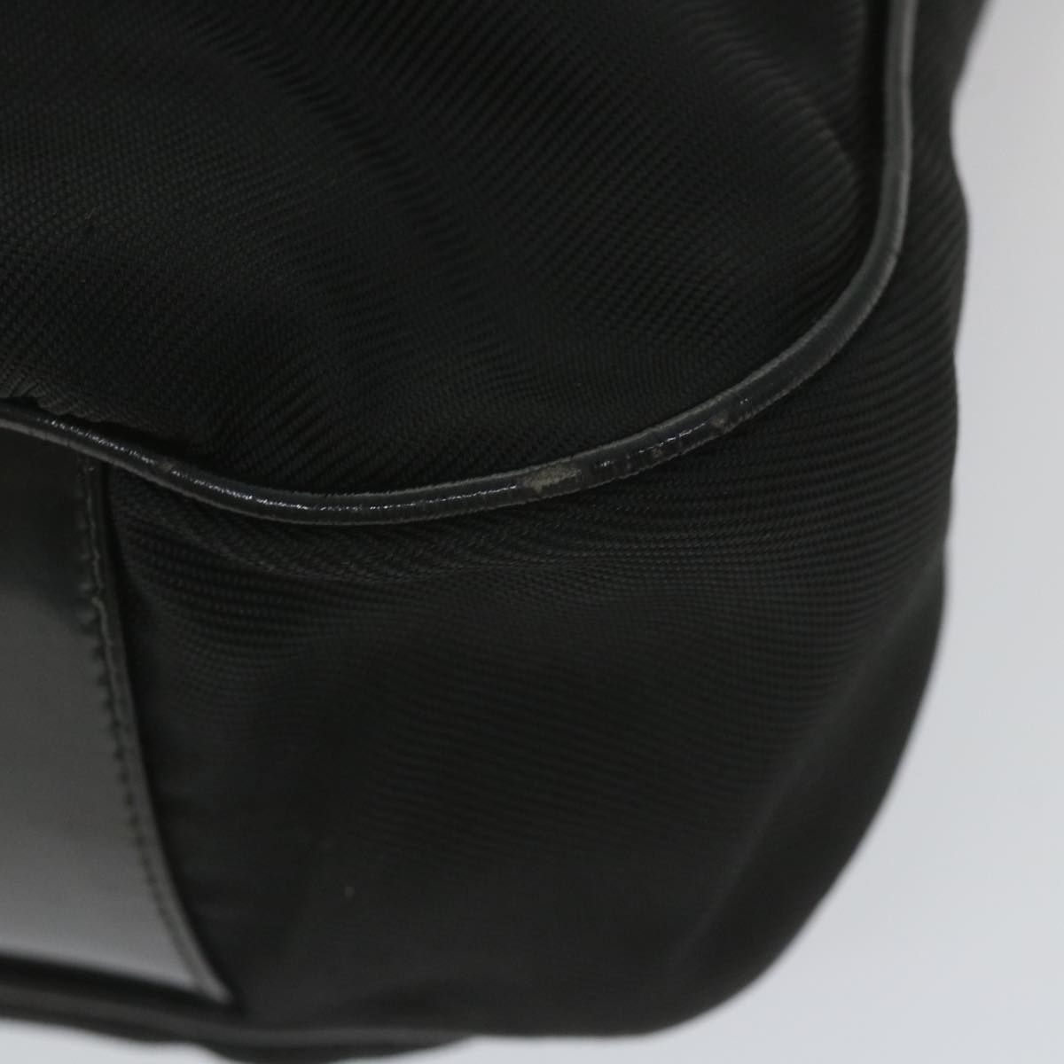 GUCCI Bamboo Shoulder Bag Nylon 2way Black ac2467