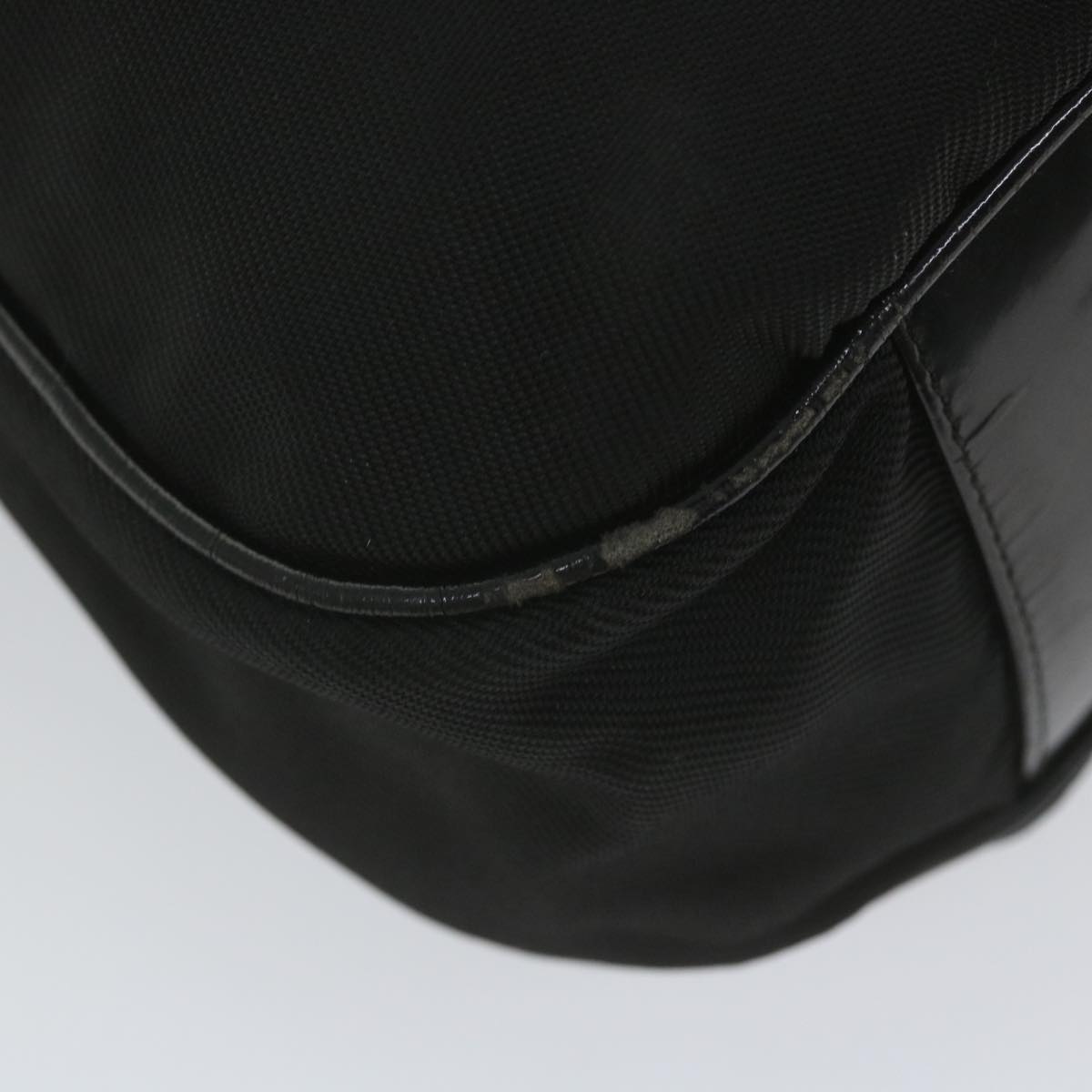 GUCCI Bamboo Shoulder Bag Nylon 2way Black ac2467