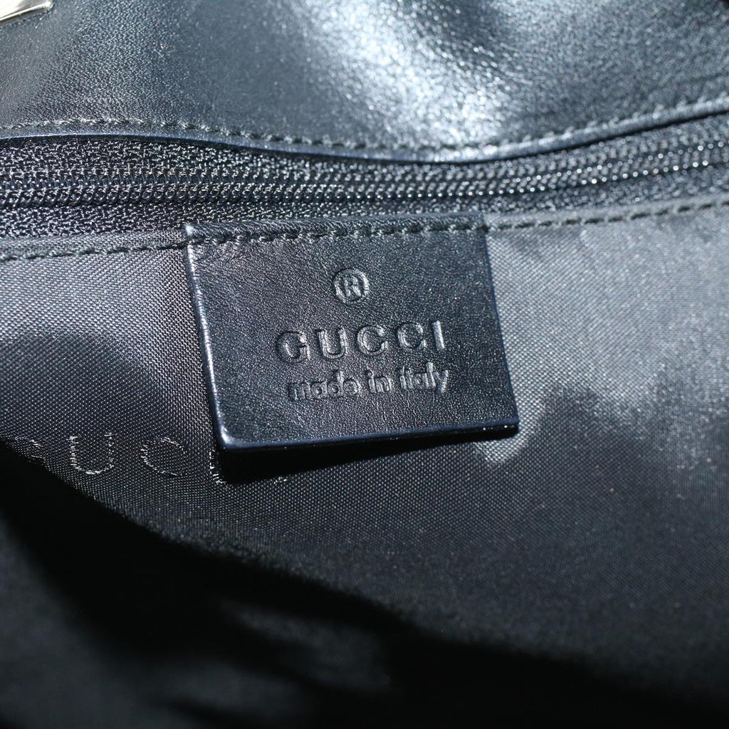 GUCCI GG Canvas Shoulder Bag Black 001 4021 3444 ac2470