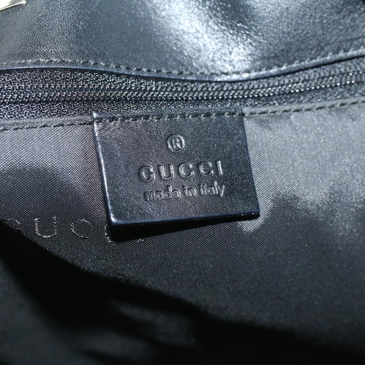 GUCCI GG Canvas Shoulder Bag Black 001 4021 3444 ac2470