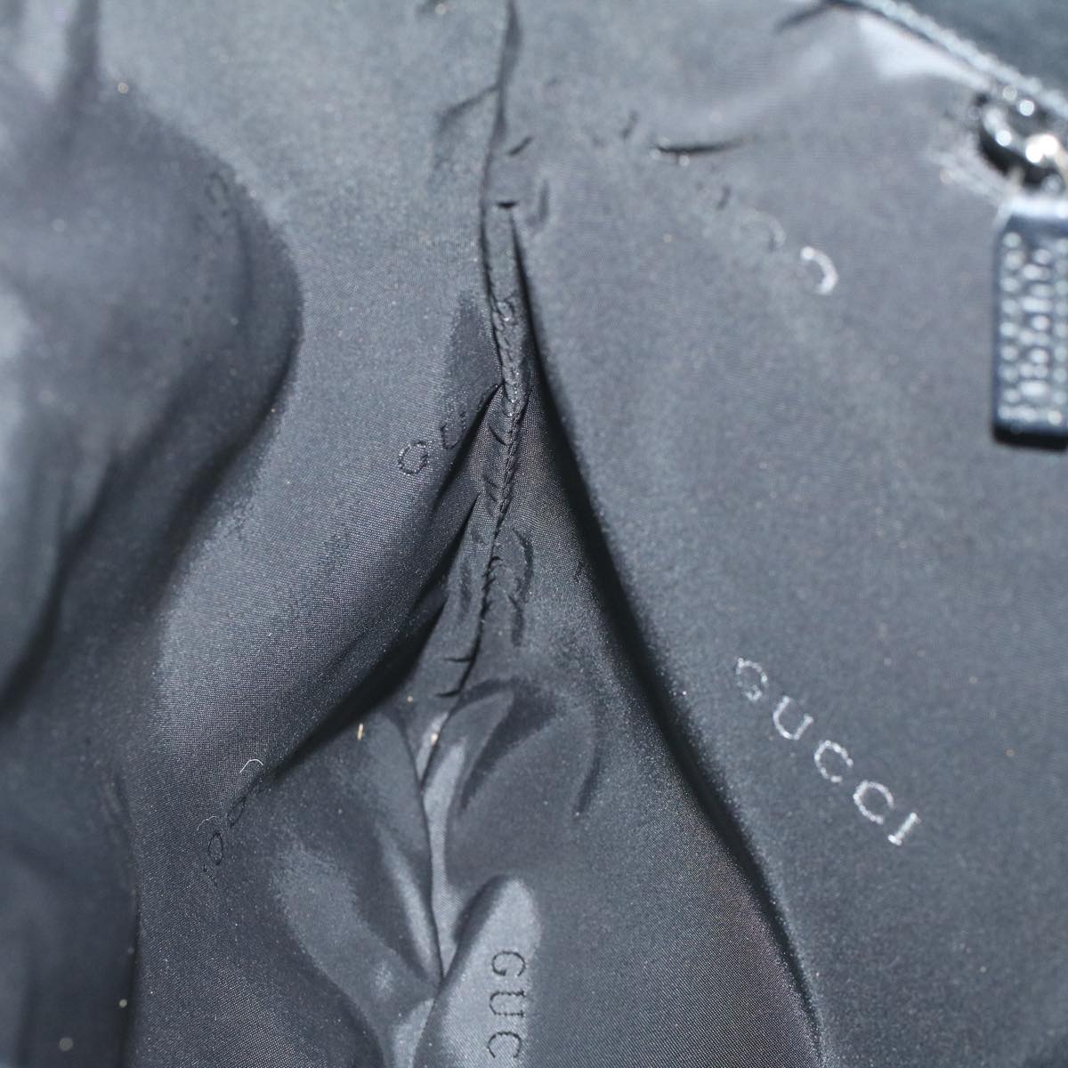 GUCCI GG Canvas Shoulder Bag Black 001 4021 3444 ac2470