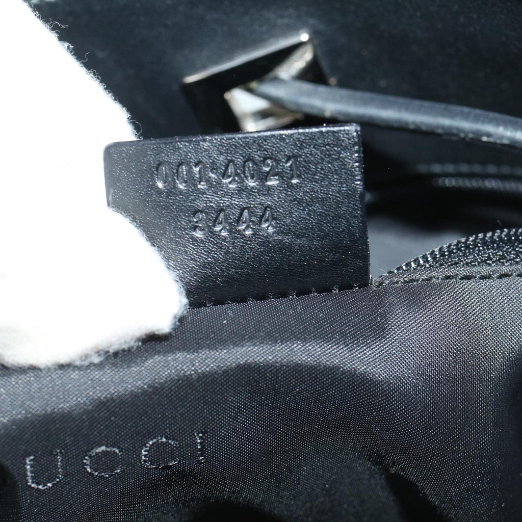GUCCI GG Canvas Shoulder Bag Black 001 4021 3444 ac2470