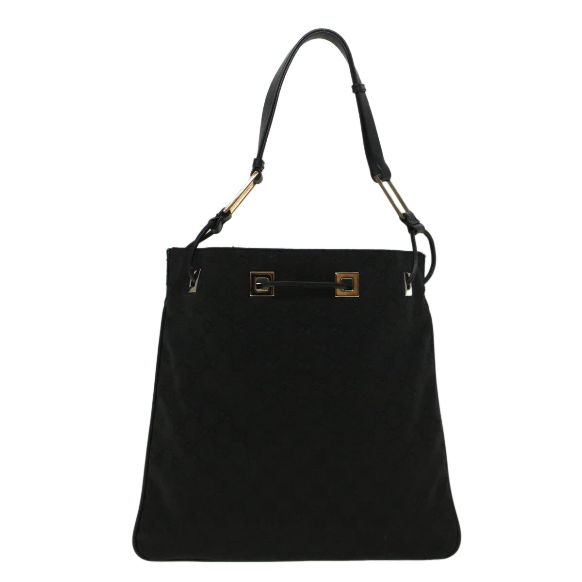 GUCCI GG Canvas Shoulder Bag Black 001 4021 3444 ac2470