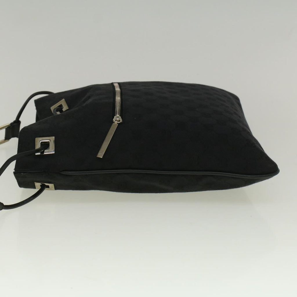 GUCCI GG Canvas Shoulder Bag Black 001 4021 3444 ac2470