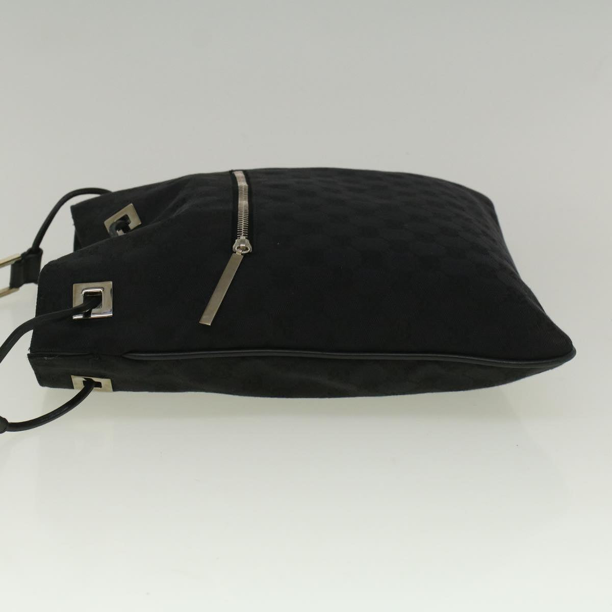 GUCCI GG Canvas Shoulder Bag Black 001 4021 3444 ac2470