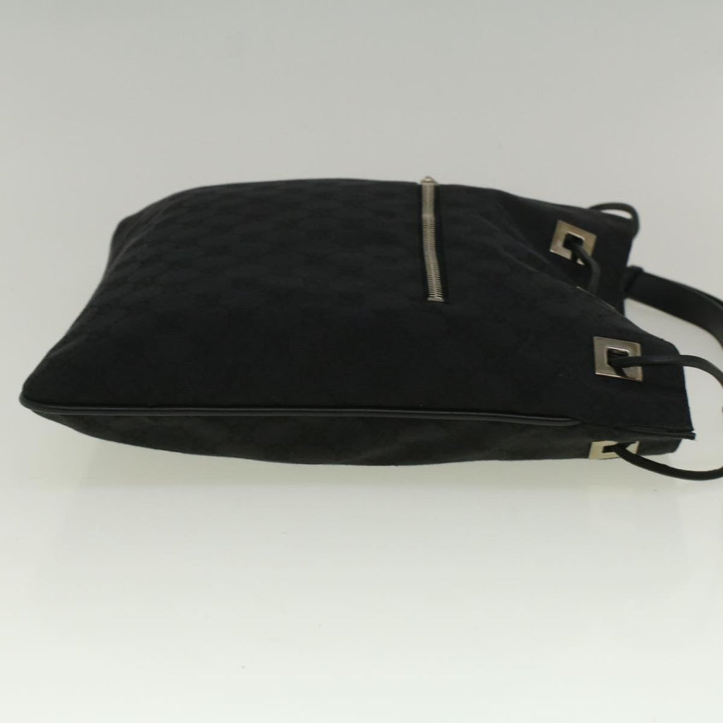 GUCCI GG Canvas Shoulder Bag Black 001 4021 3444 ac2470