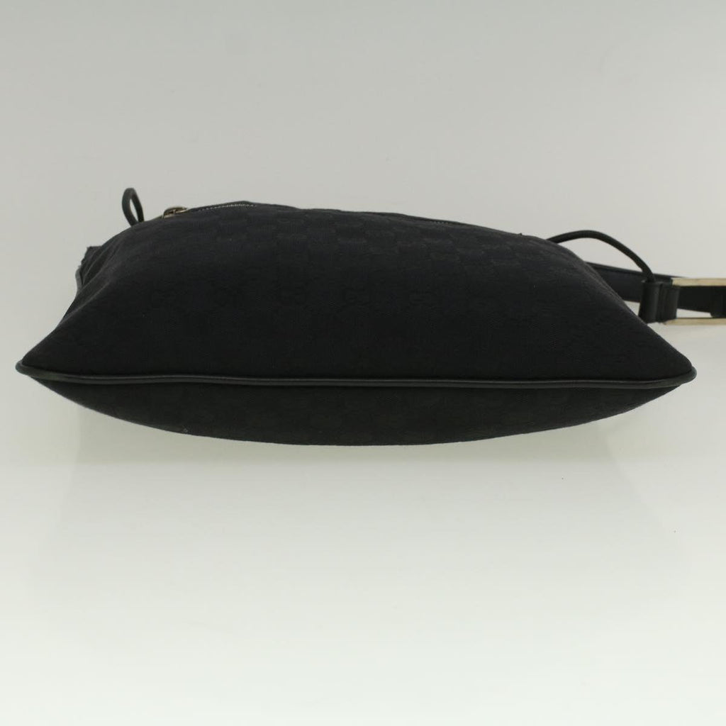 GUCCI GG Canvas Shoulder Bag Black 001 4021 3444 ac2470