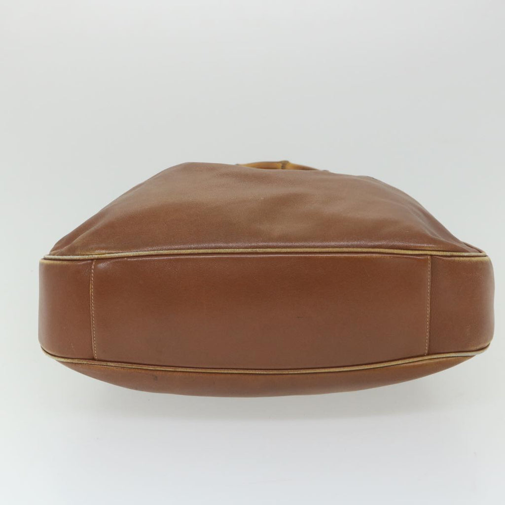 GUCCI Bamboo Shoulder Bag Leather 2way Brown ac2472