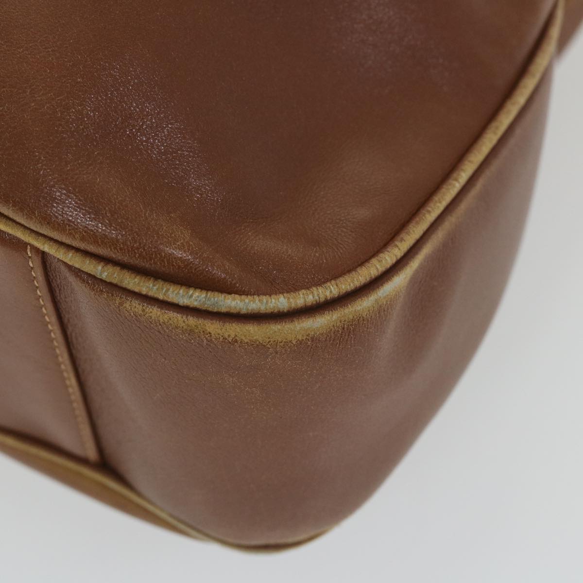 GUCCI Bamboo Shoulder Bag Leather 2way Brown ac2472