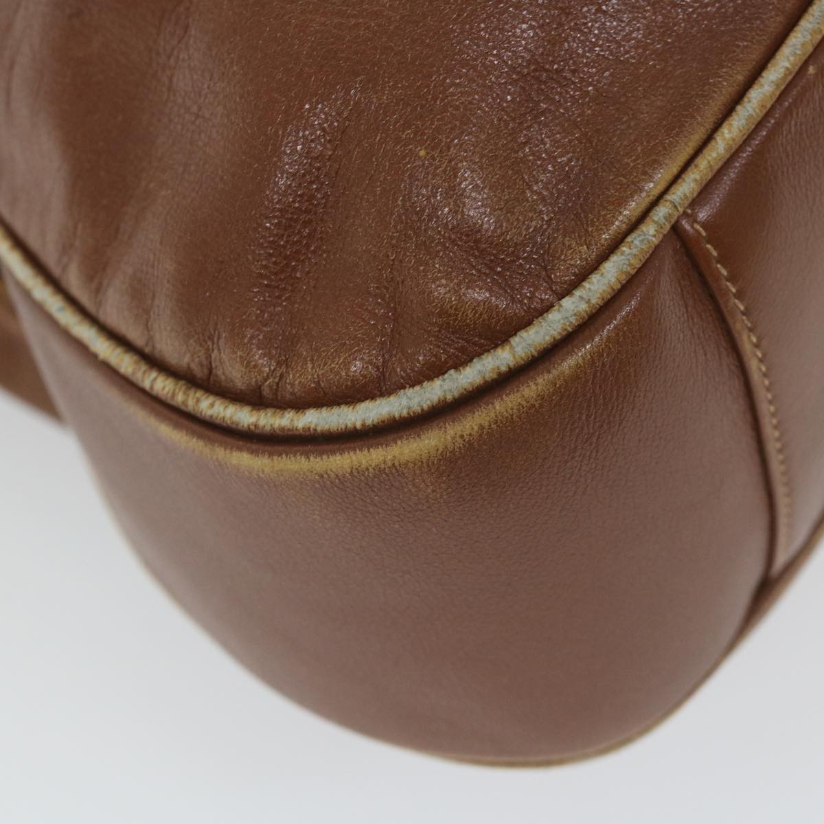 GUCCI Bamboo Shoulder Bag Leather 2way Brown ac2472