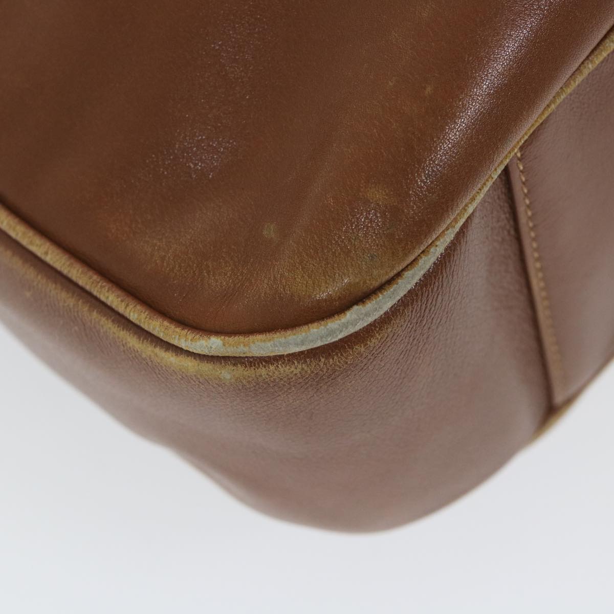 GUCCI Bamboo Shoulder Bag Leather 2way Brown ac2472