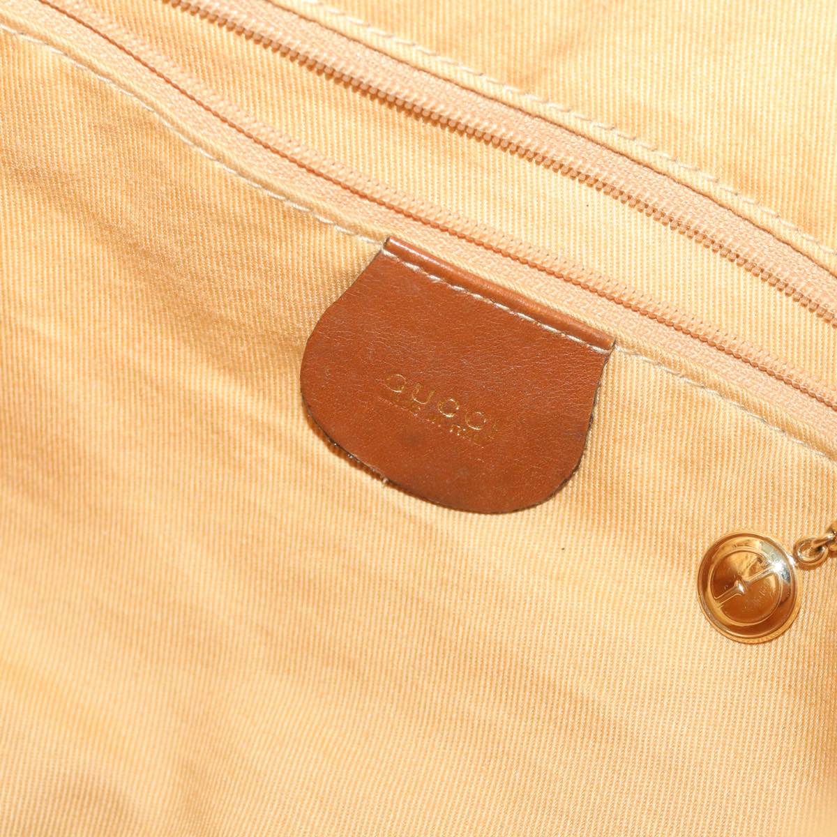 GUCCI Bamboo Shoulder Bag Leather 2way Brown ac2472