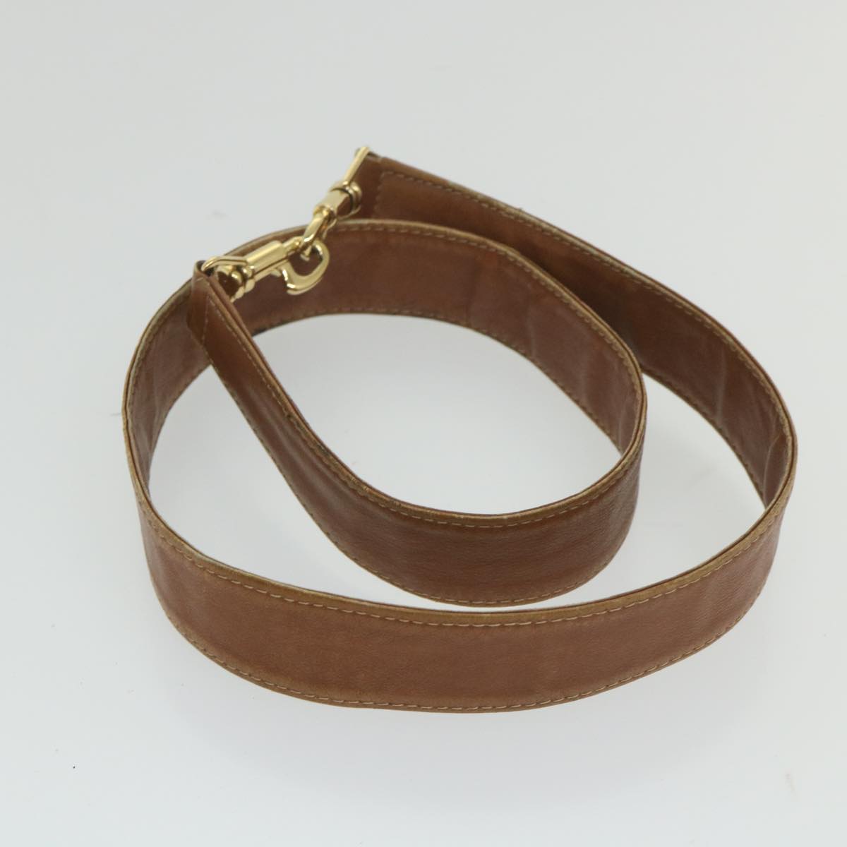 GUCCI Bamboo Shoulder Bag Leather 2way Brown ac2472