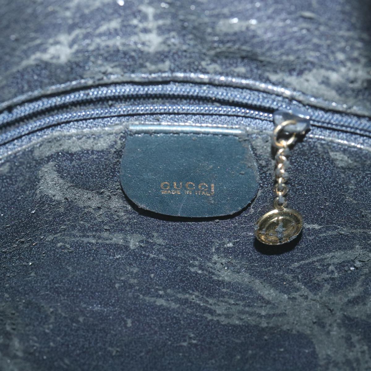GUCCI Bamboo Shoulder Bag Leather 2way Black ac2473
