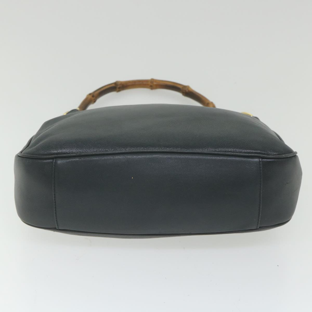 GUCCI Bamboo Shoulder Bag Leather 2way Black ac2473