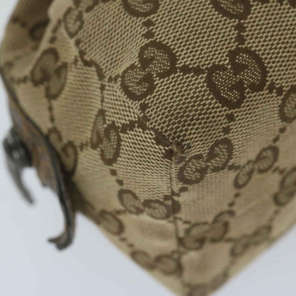 GUCCI GG Canvas Pouch Beige 29595 ac2497