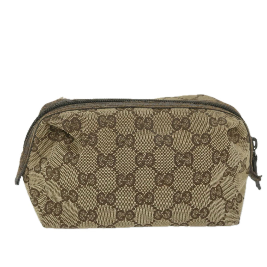 GUCCI GG Canvas Pouch Beige 29595 ac2497