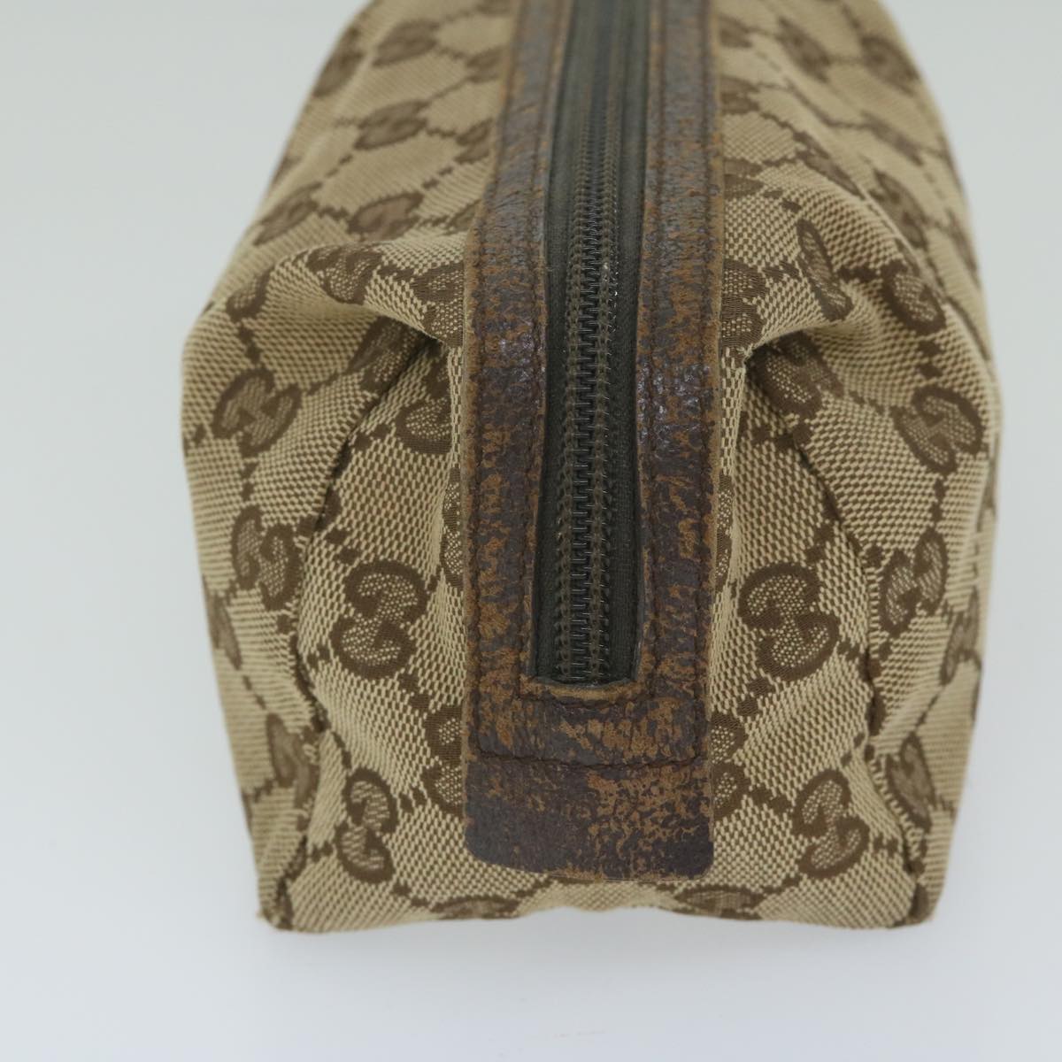 GUCCI GG Canvas Pouch Beige 29595 ac2497