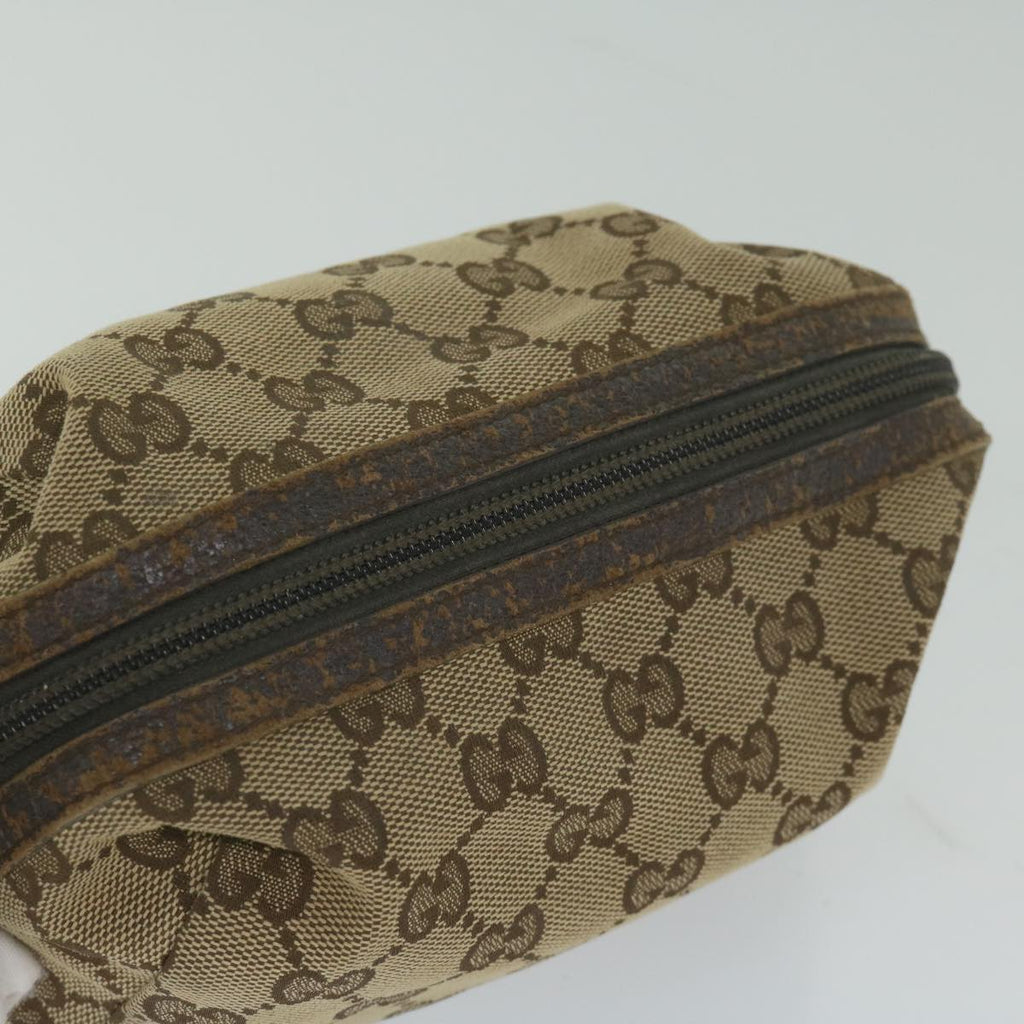 GUCCI GG Canvas Pouch Beige 29595 ac2497