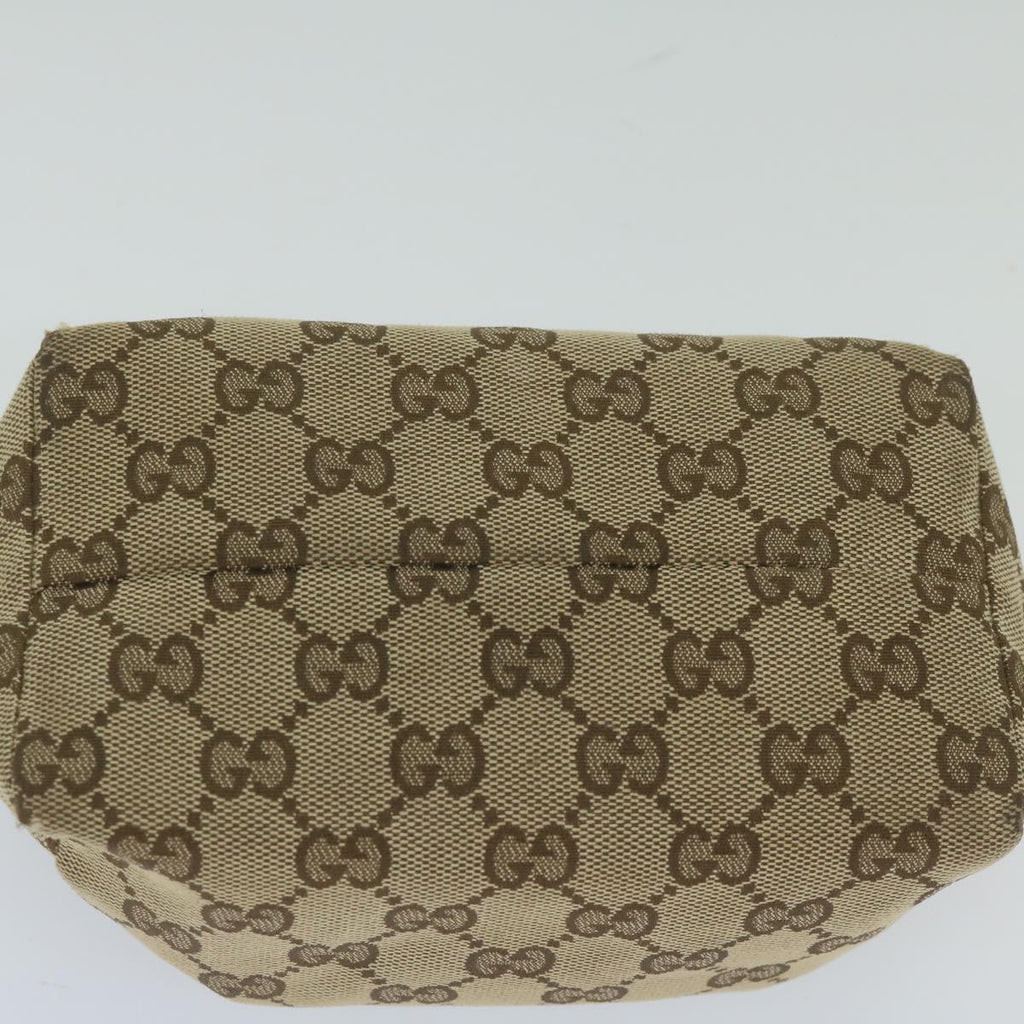 GUCCI GG Canvas Pouch Beige 29595 ac2497