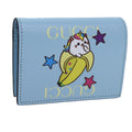 GUCCI Bananya Wallet Leather Blue 701009 ac2961A