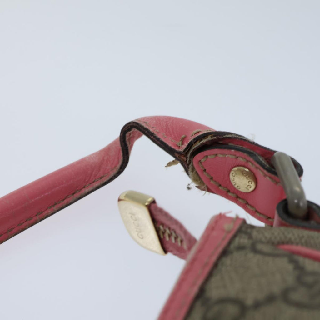 GUCCI GG Supreme Shoulder Bag PVC Beige 189898 ac2964