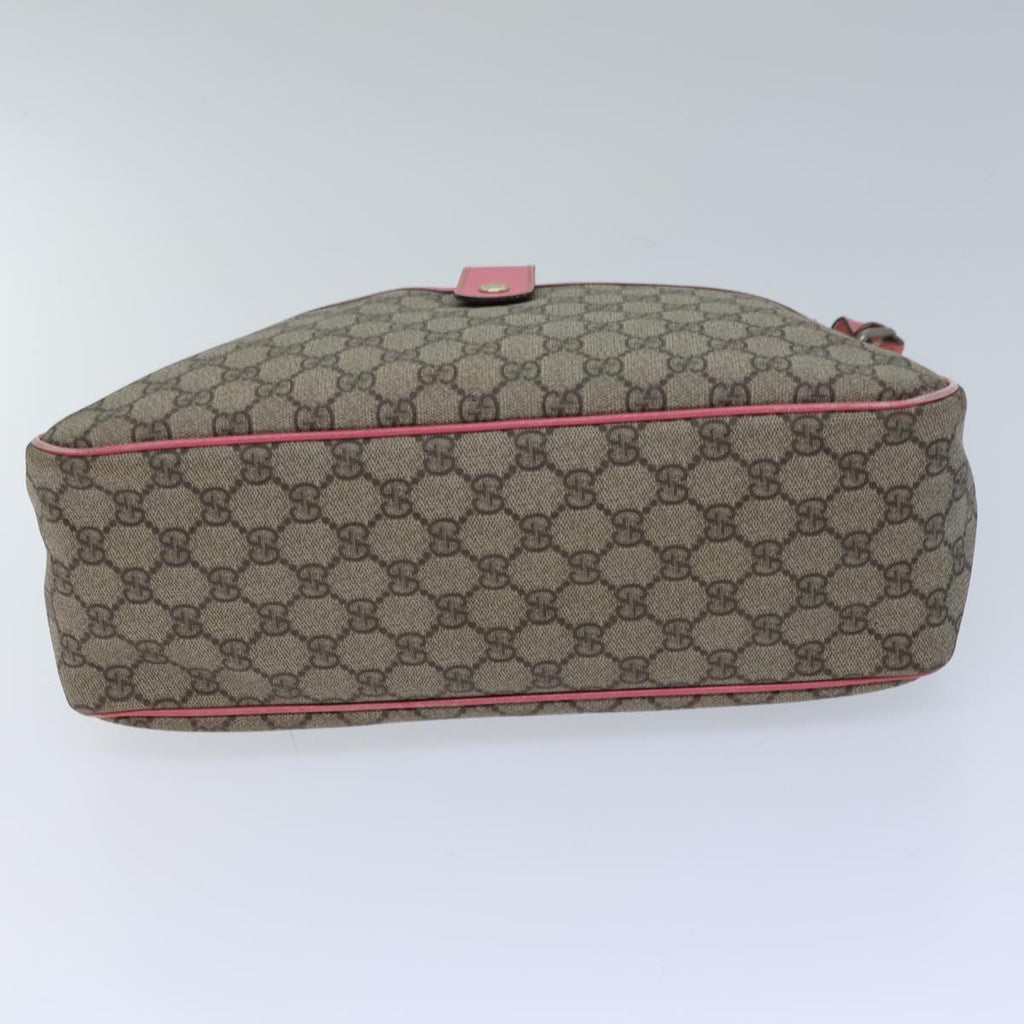 GUCCI GG Supreme Shoulder Bag PVC Beige 189898 ac2964