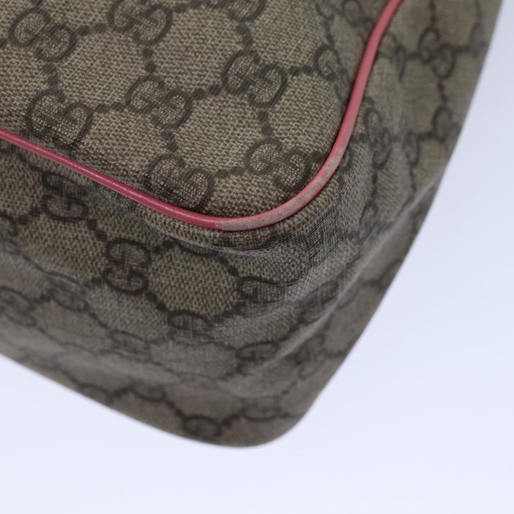 GUCCI GG Supreme Shoulder Bag PVC Beige 189898 ac2964