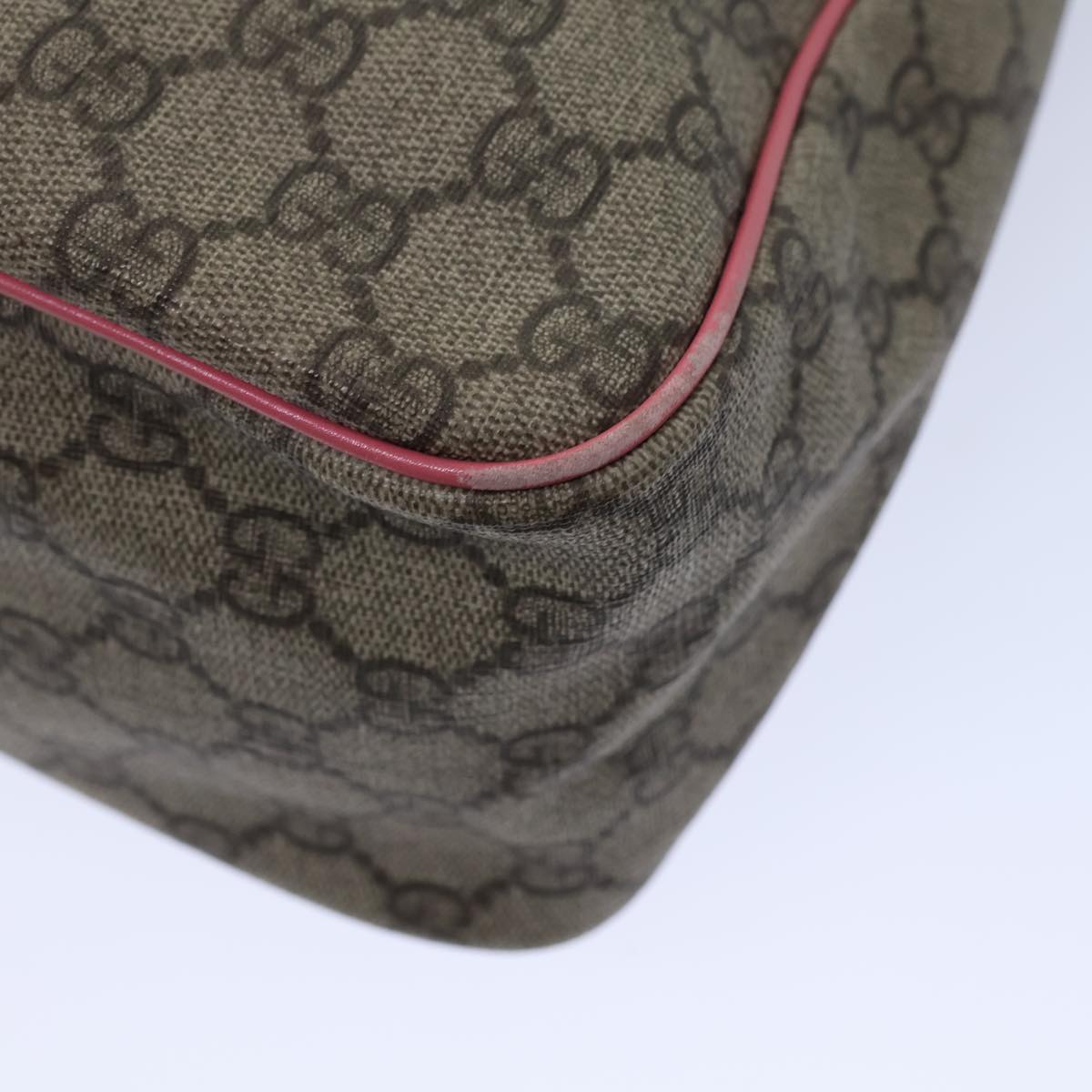 GUCCI GG Supreme Shoulder Bag PVC Beige 189898 ac2964