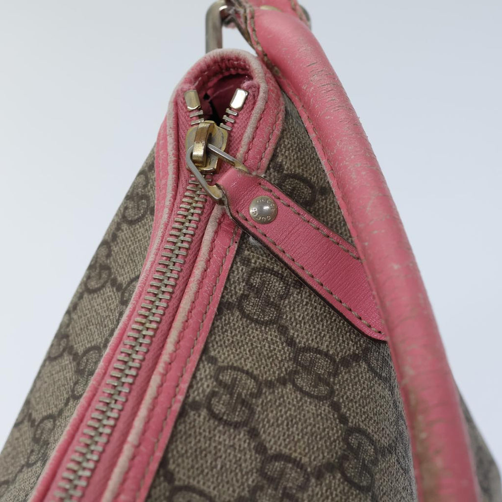 GUCCI GG Supreme Shoulder Bag PVC Beige 189898 ac2964