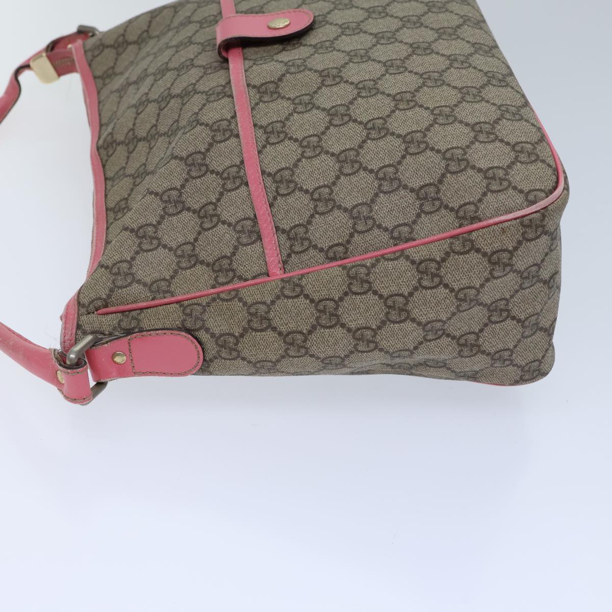 GUCCI GG Supreme Shoulder Bag PVC Beige 189898 ac2964