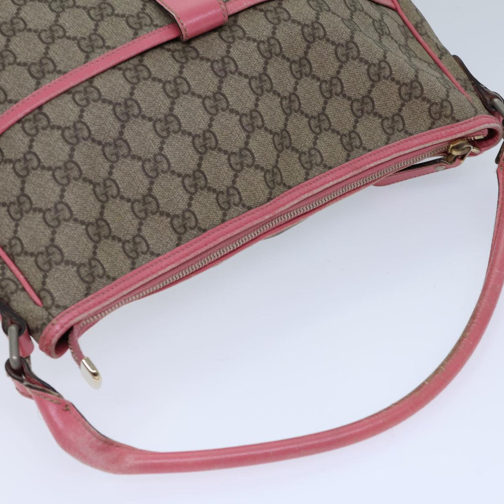 GUCCI GG Supreme Shoulder Bag PVC Beige 189898 ac2964