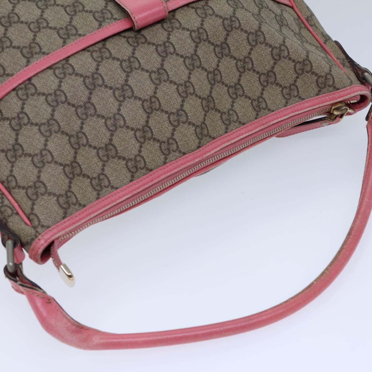 GUCCI GG Supreme Shoulder Bag PVC Beige 189898 ac2964