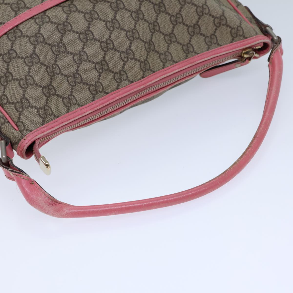 GUCCI GG Supreme Shoulder Bag PVC Beige 189898 ac2964