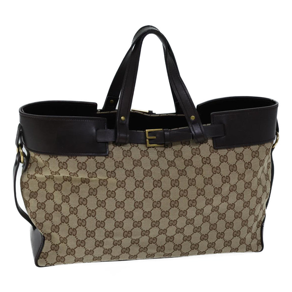 GUCCI GG Canvas Hand Bag Beige 106251 ac2965