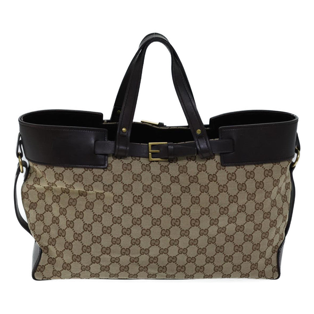 GUCCI GG Canvas Hand Bag Beige 106251 ac2965
