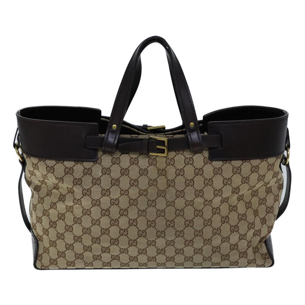 GUCCI GG Canvas Hand Bag Beige 106251 ac2965