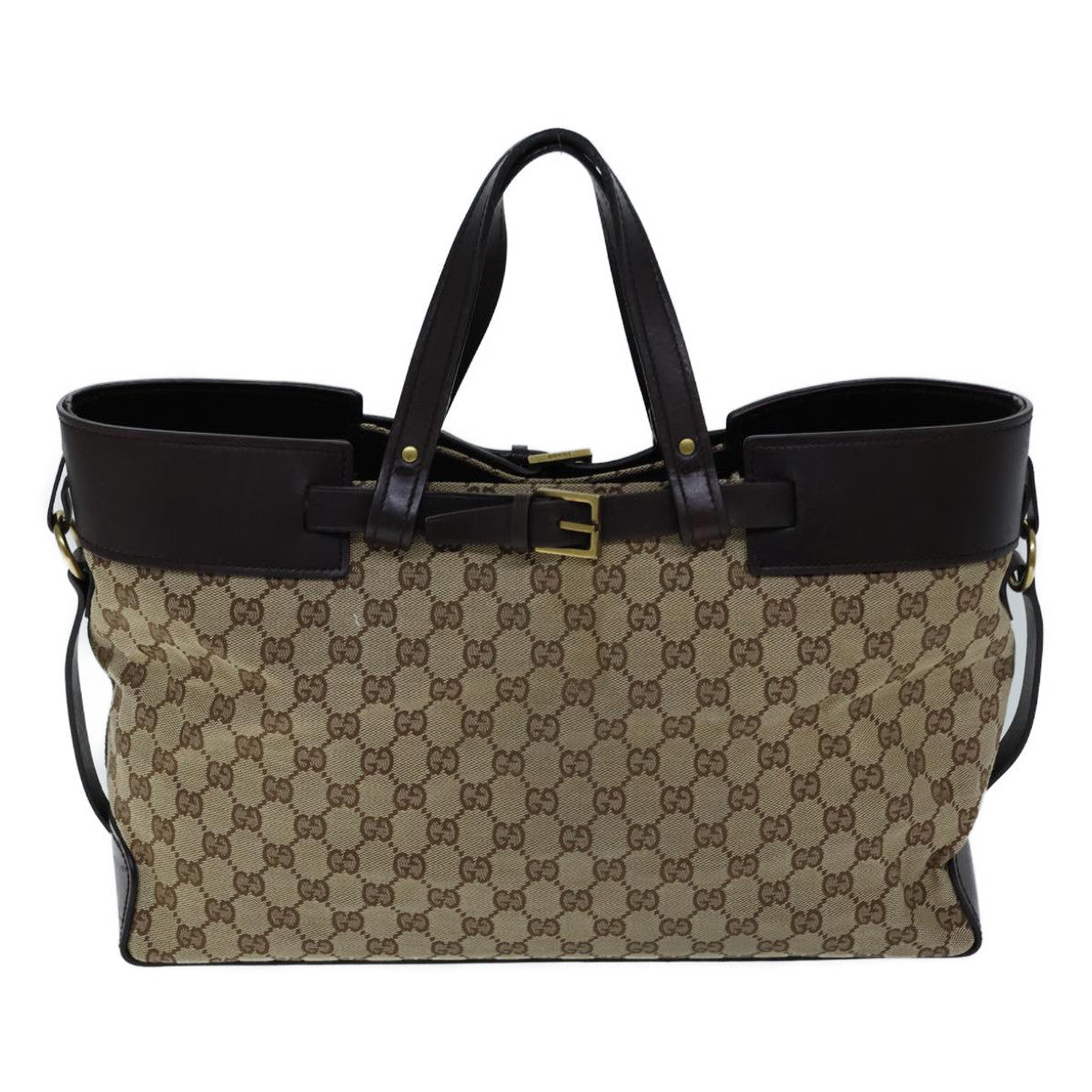 GUCCI GG Canvas Hand Bag Beige 106251 ac2965