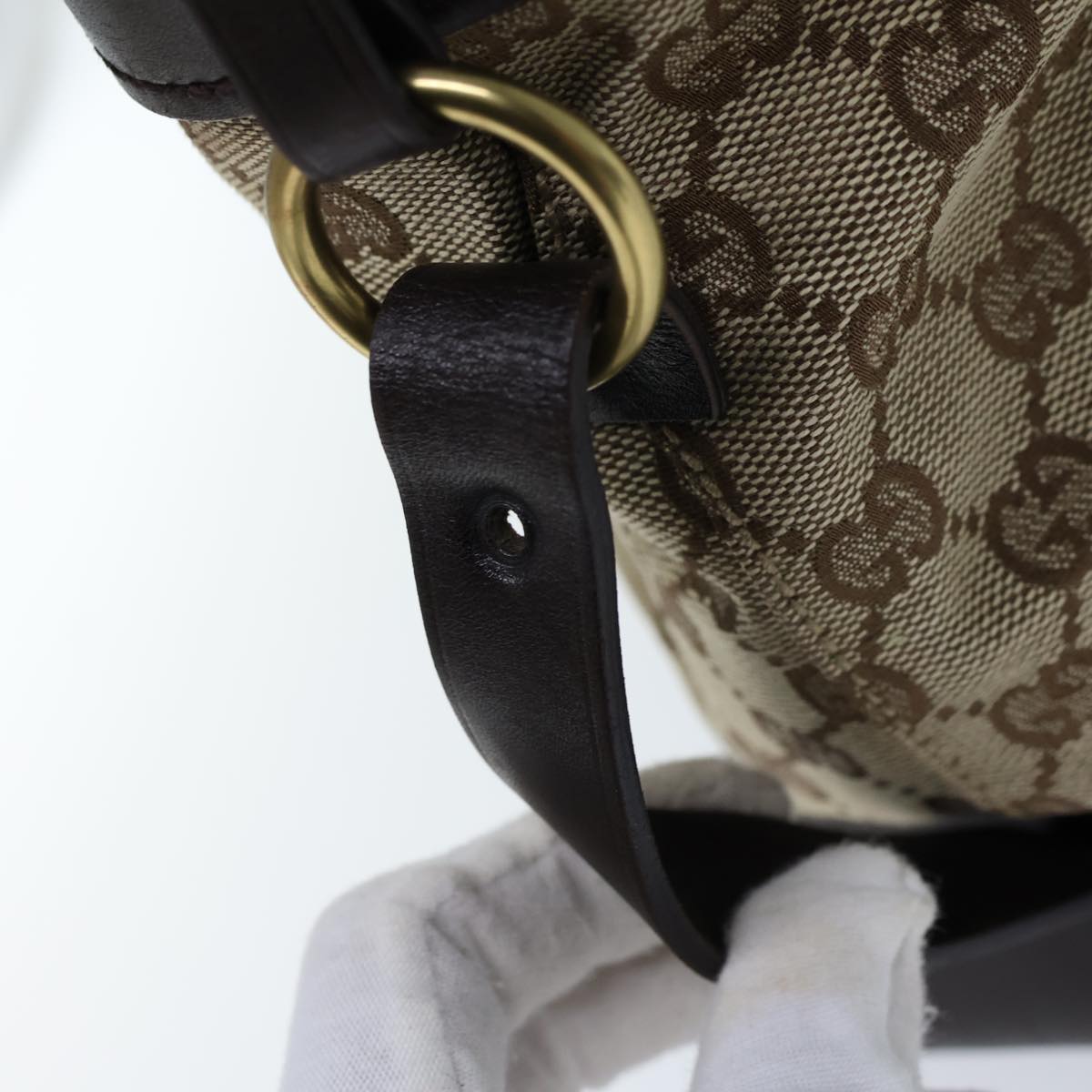 GUCCI GG Canvas Hand Bag Beige 106251 ac2965