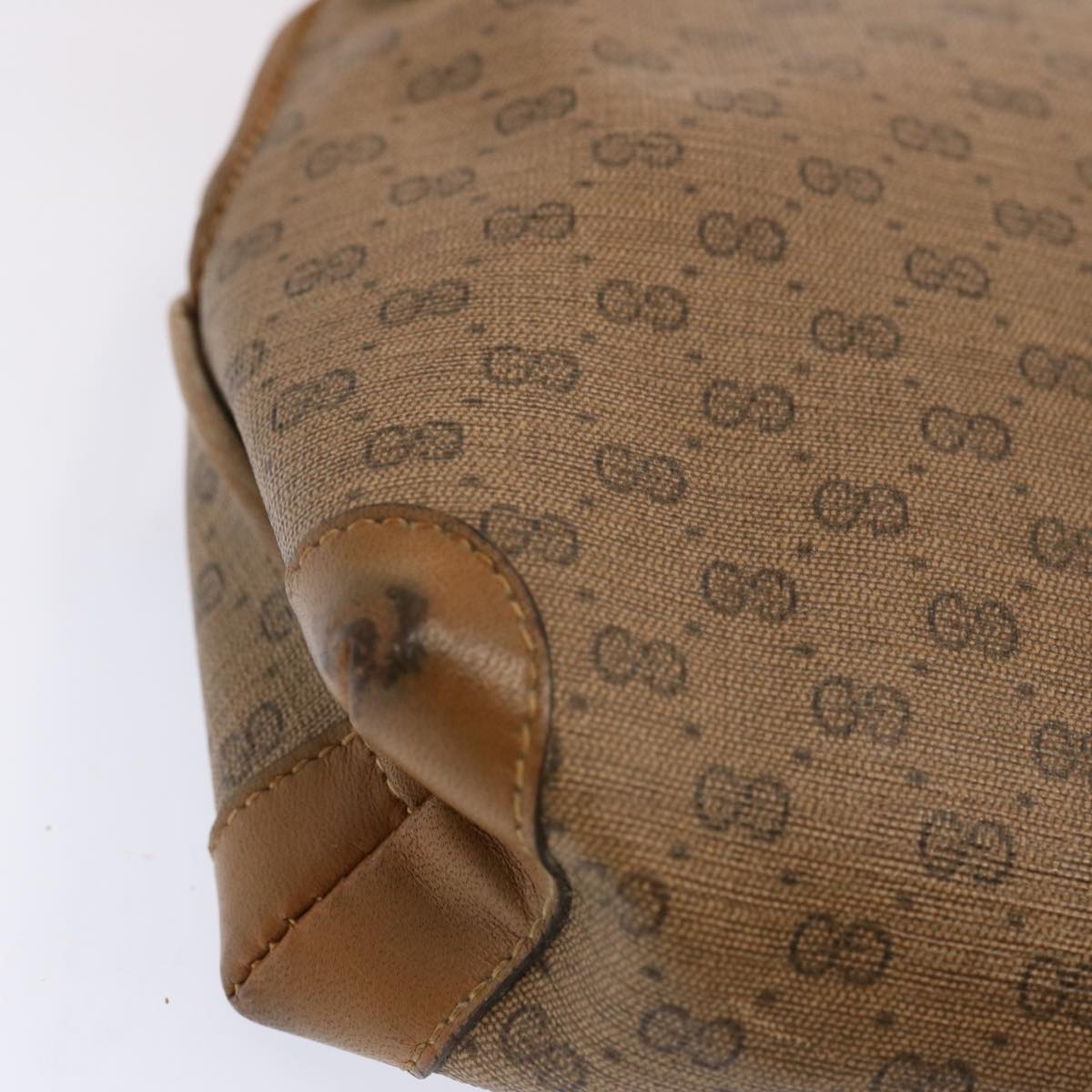 GUCCI Micro GG Supreme Shoulder Bag PVC Beige 007 104 4916 ac2966