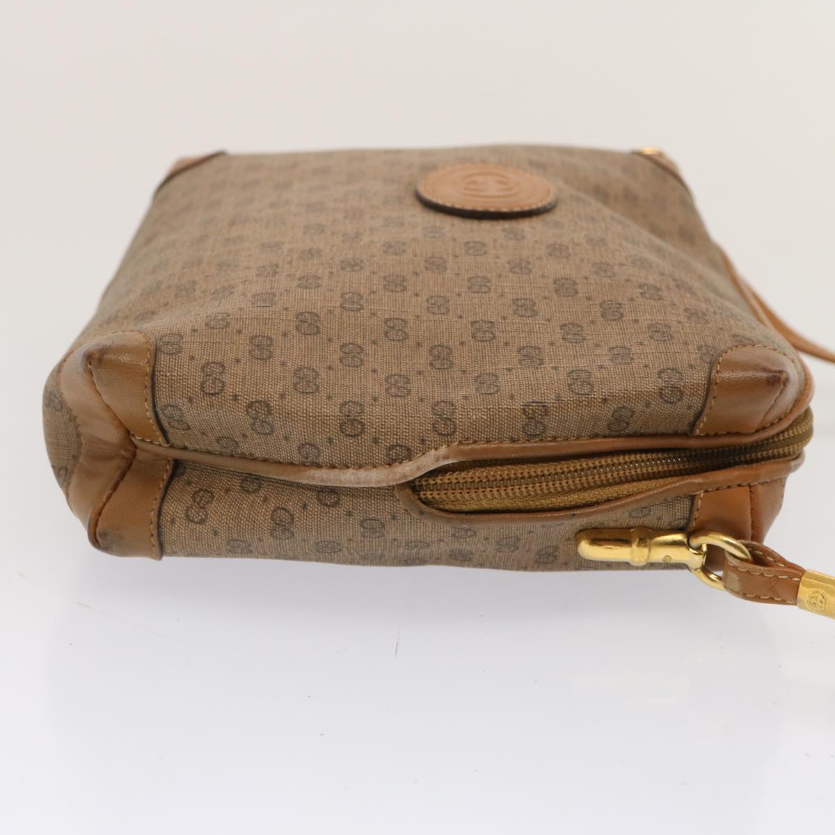 GUCCI Micro GG Supreme Shoulder Bag PVC Beige 007 104 4916 ac2966